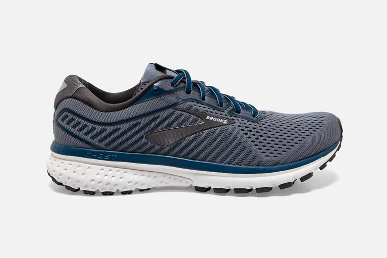 Brooks Ghost 12 Men's Road Running Shoes - Blue (53980-NWYX)